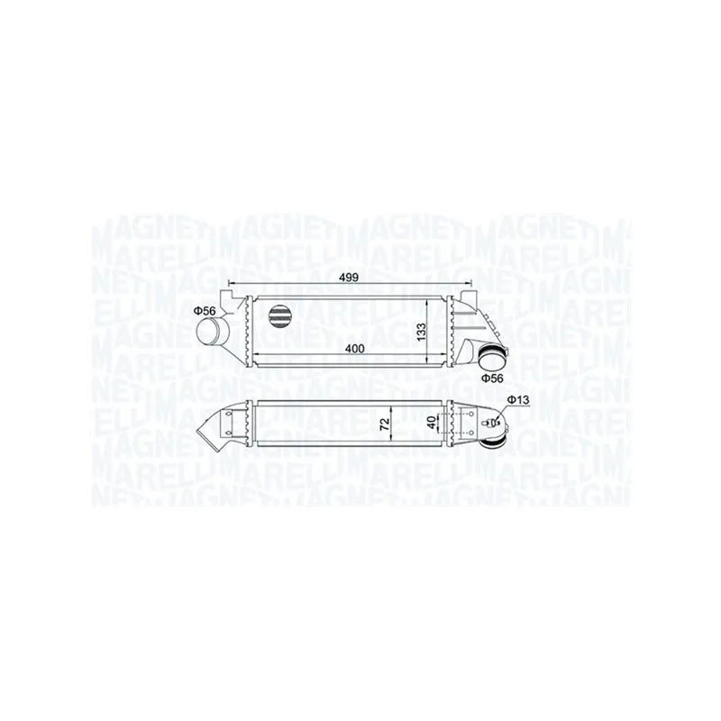 Intercooler, échangeur MAGNETI MARELLI 351319204940
