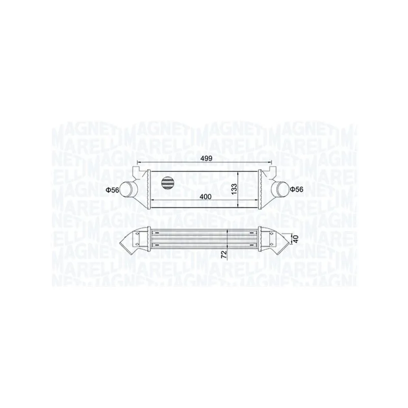 Intercooler, échangeur MAGNETI MARELLI 351319204960