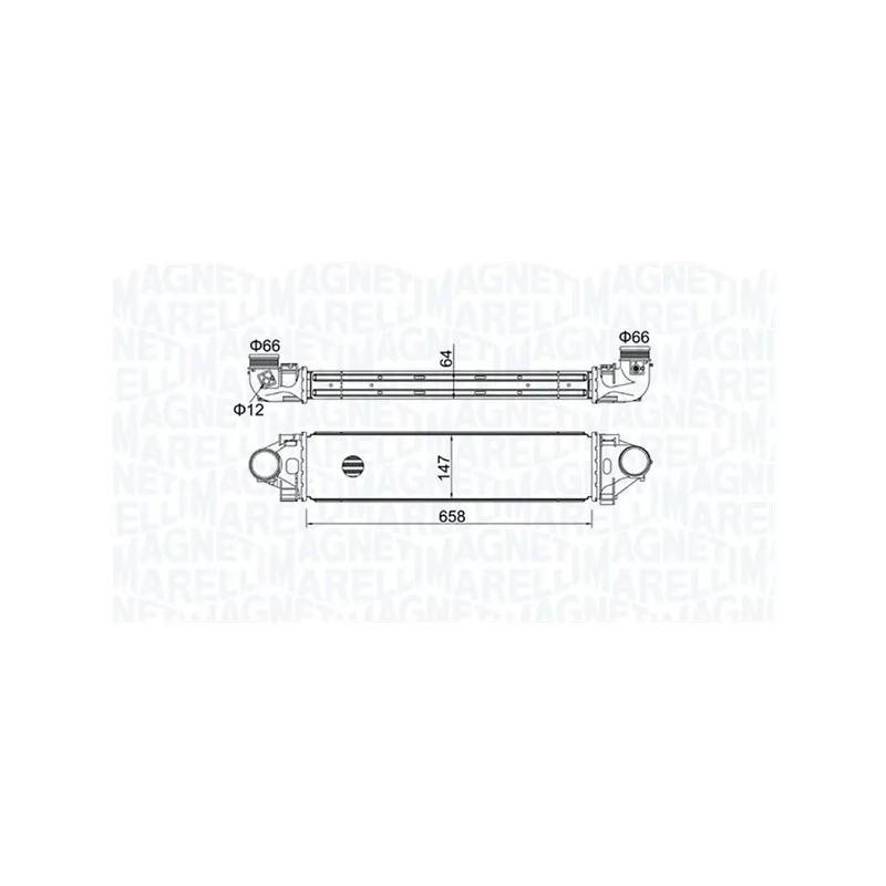 Intercooler, échangeur MAGNETI MARELLI 351319204990
