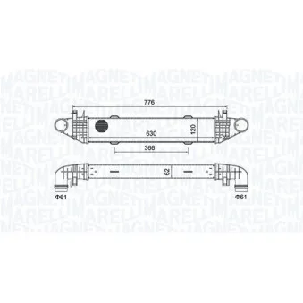 Intercooler, échangeur MAGNETI MARELLI
