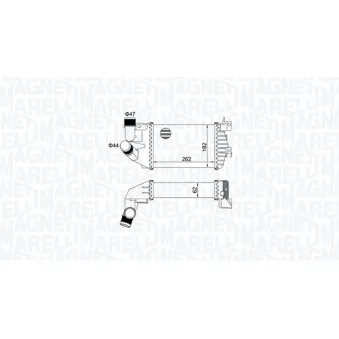 Intercooler, échangeur MAGNETI MARELLI