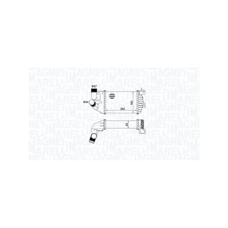 Intercooler, échangeur MAGNETI MARELLI 351319205080