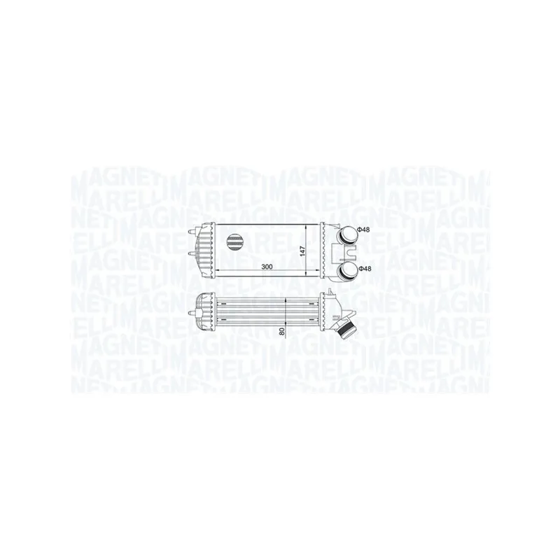 Intercooler, échangeur MAGNETI MARELLI 351319205110