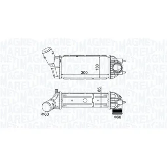 Intercooler, échangeur MAGNETI MARELLI 351319205130