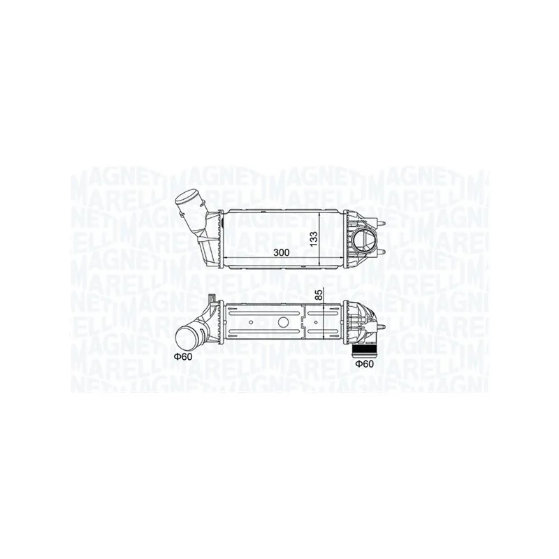 Intercooler, échangeur MAGNETI MARELLI 351319205130