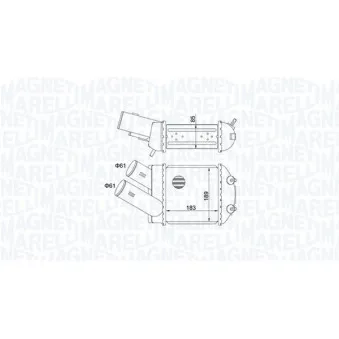 Intercooler, échangeur MAGNETI MARELLI