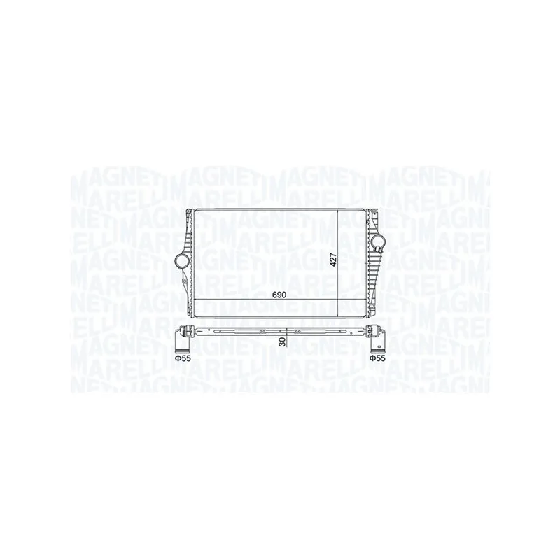 Intercooler, échangeur MAGNETI MARELLI 351319205220