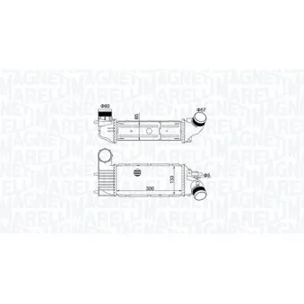 Intercooler, échangeur MAGNETI MARELLI 351319205250
