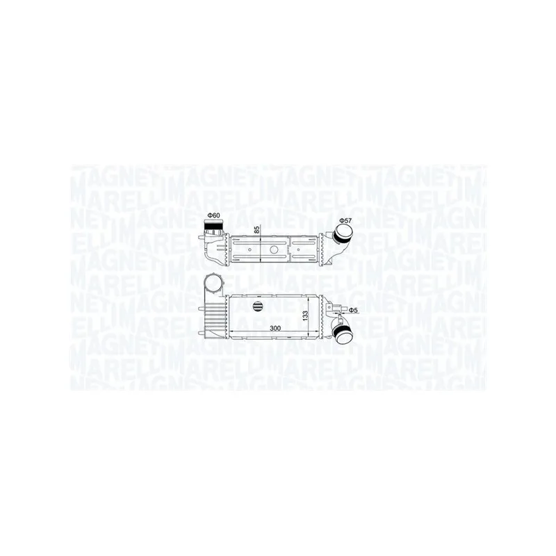 Intercooler, échangeur MAGNETI MARELLI 351319205250