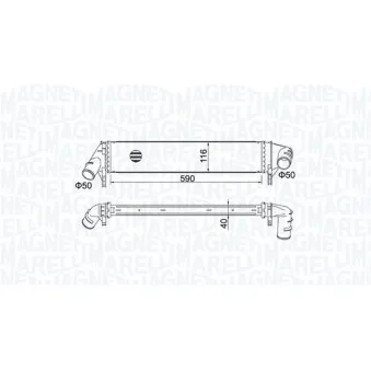 Intercooler, échangeur MAGNETI MARELLI