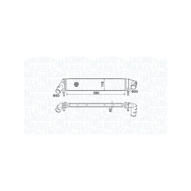 Intercooler, échangeur MAGNETI MARELLI 351319205260