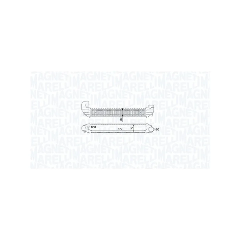 Intercooler, échangeur MAGNETI MARELLI 351319205270