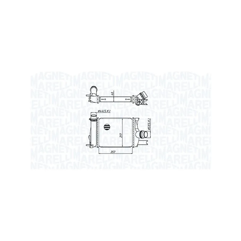Intercooler, échangeur MAGNETI MARELLI 351319205390