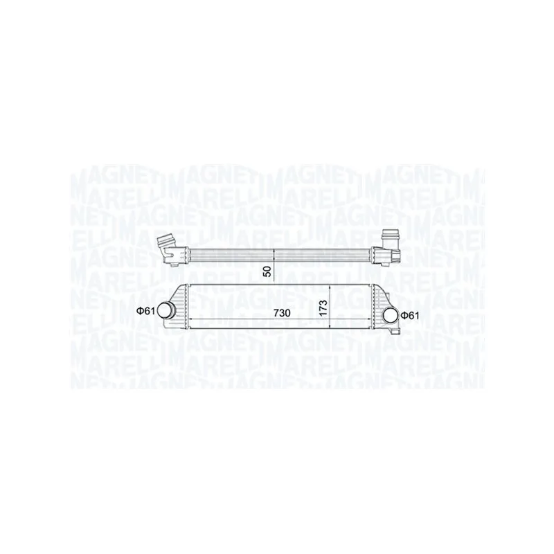 Intercooler, échangeur MAGNETI MARELLI 351319205410