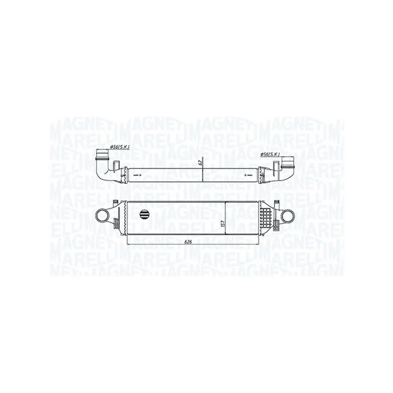 Intercooler, échangeur MAGNETI MARELLI 351319205420