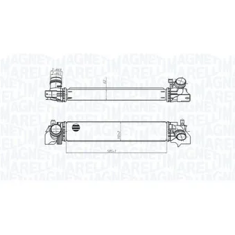 Intercooler, échangeur MAGNETI MARELLI 351319205540