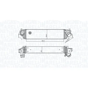 Intercooler, échangeur MAGNETI MARELLI 351319205560
