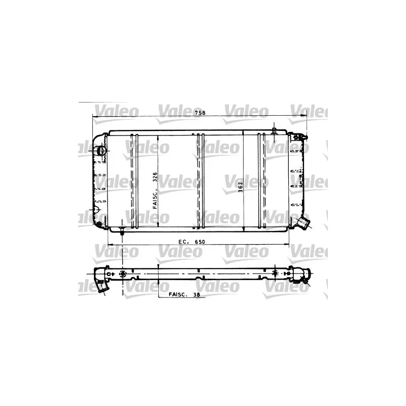 Radiateur, refroidissement du moteur VALEO 810815
