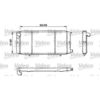 Radiateur, refroidissement du moteur VALEO 810827