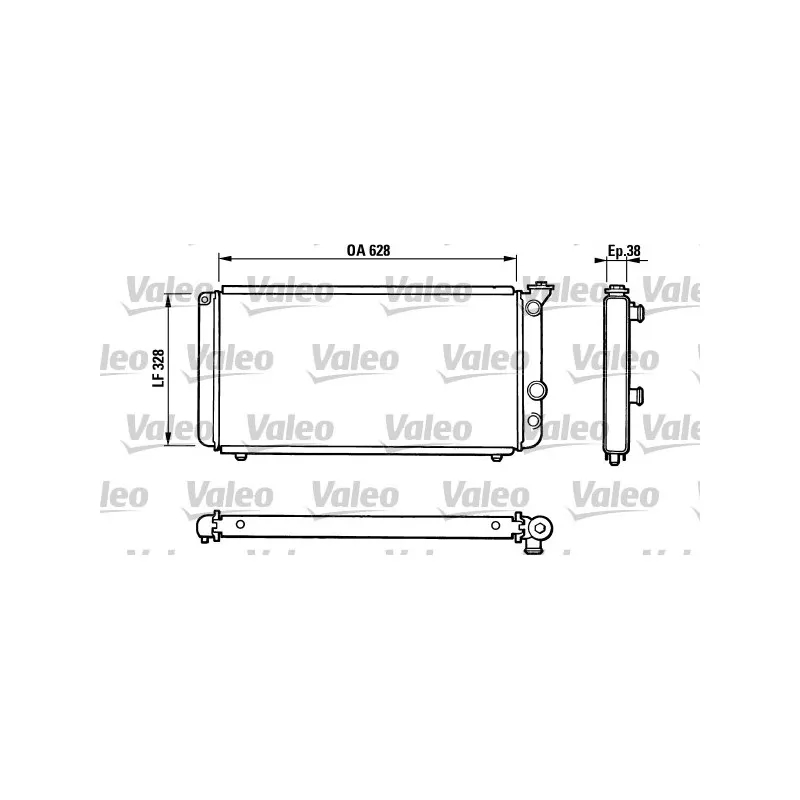 Radiateur, refroidissement du moteur VALEO 810835