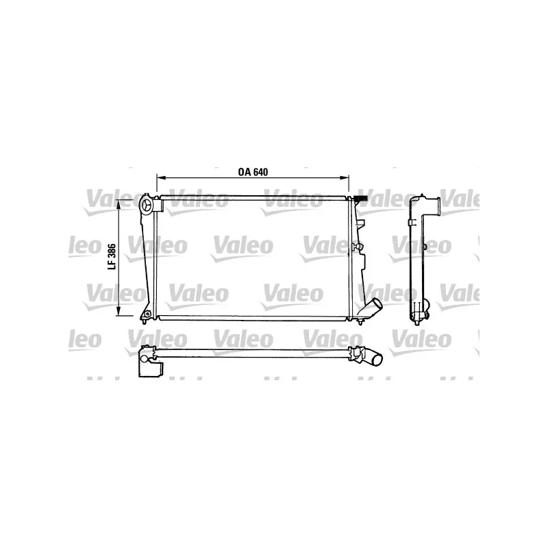 Radiateur, refroidissement du moteur VALEO 810836