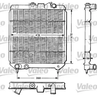 Radiateur, refroidissement du moteur VALEO 810886