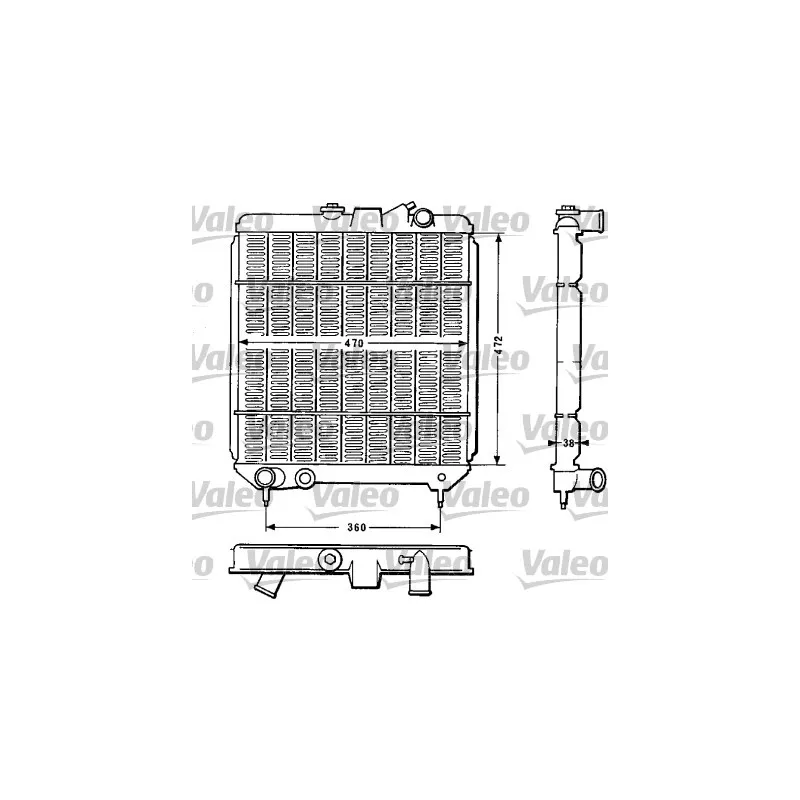 Radiateur, refroidissement du moteur VALEO 810886