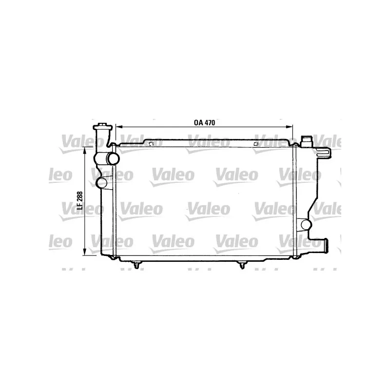 Radiateur, refroidissement du moteur VALEO 810892