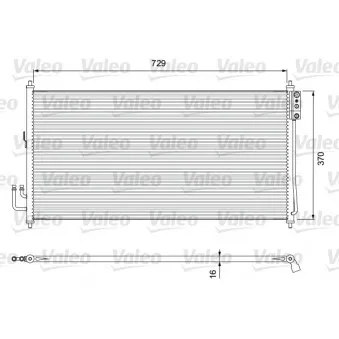 Condenseur, climatisation VALEO 810909