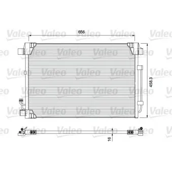 Condenseur, climatisation VALEO 810910