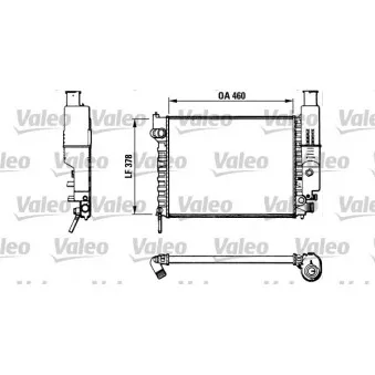 Radiateur, refroidissement du moteur VALEO 810915