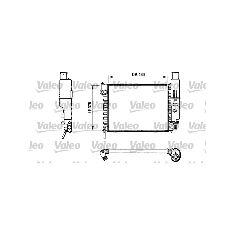 Radiateur, refroidissement du moteur VALEO 810915