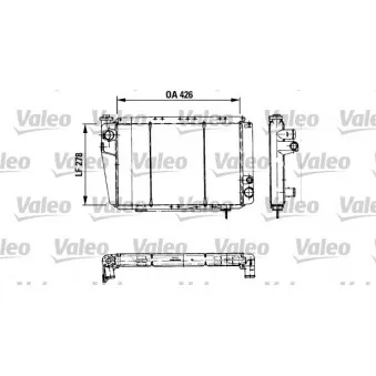 Radiateur, refroidissement du moteur VALEO 810933