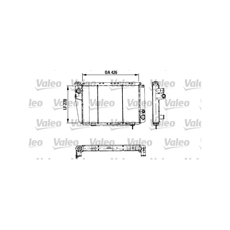 Radiateur, refroidissement du moteur VALEO 810933