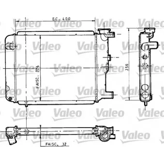 Radiateur, refroidissement du moteur VALEO 810946