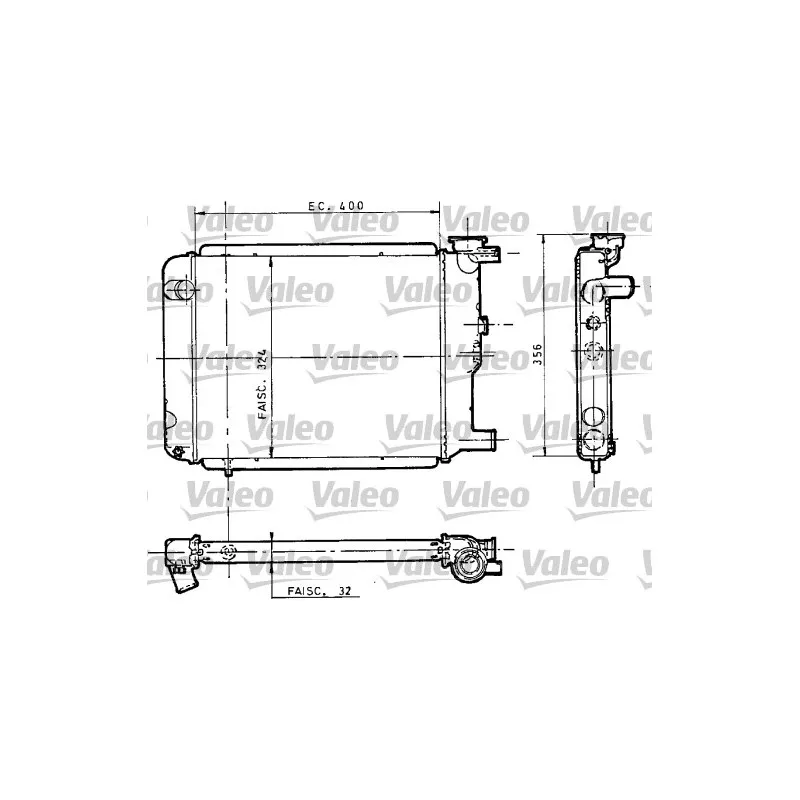 Radiateur, refroidissement du moteur VALEO 810946
