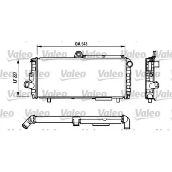 Radiateur, refroidissement du moteur VALEO 810948