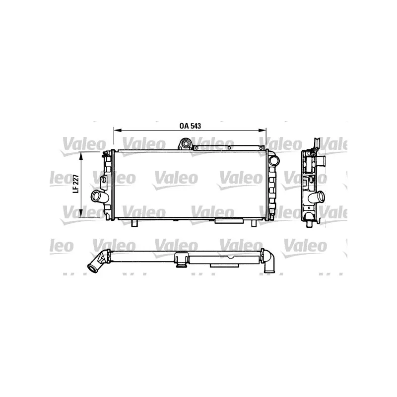 Radiateur, refroidissement du moteur VALEO 810948