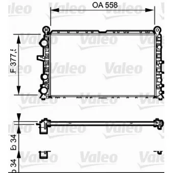Radiateur, refroidissement du moteur VALEO 810949