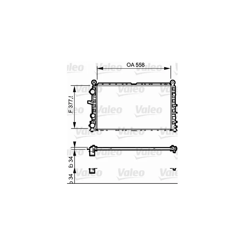 Radiateur, refroidissement du moteur VALEO 810949