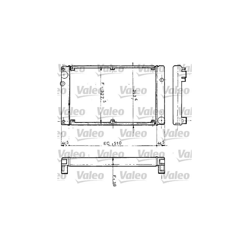 Radiateur, refroidissement du moteur VALEO 810952
