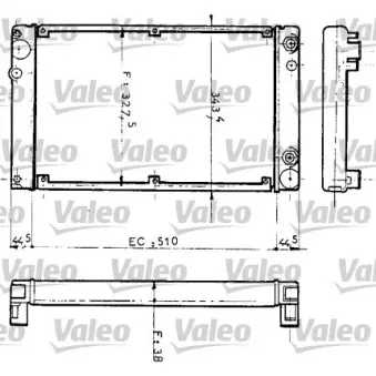 Radiateur, refroidissement du moteur VALEO 810953