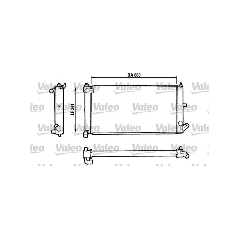 Radiateur, refroidissement du moteur VALEO 810954