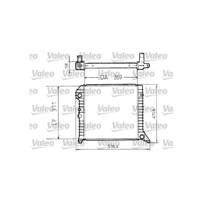 Radiateur, refroidissement du moteur VALEO 810956