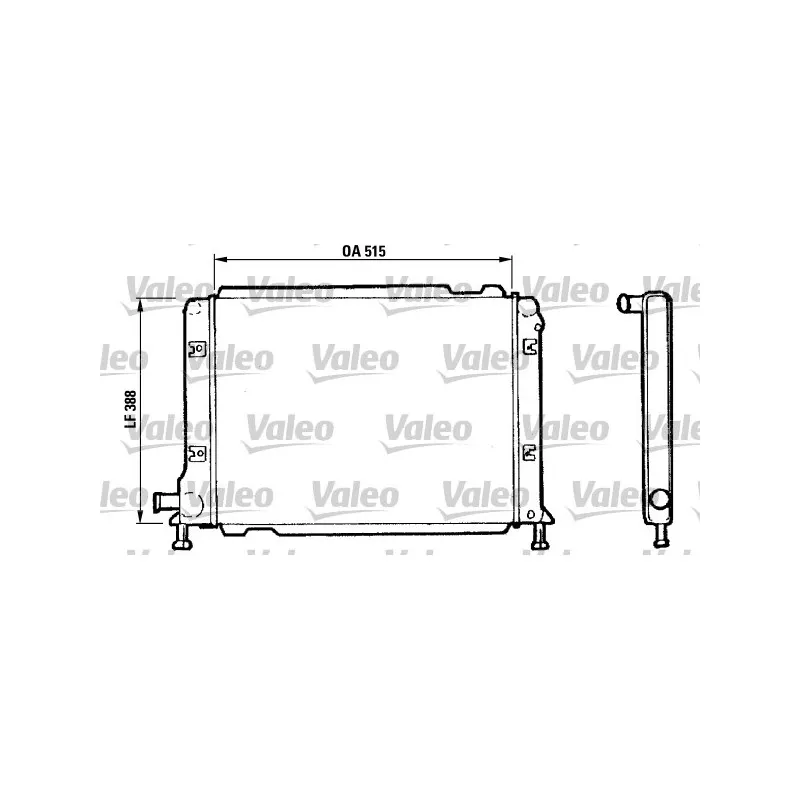 Radiateur, refroidissement du moteur VALEO 810982