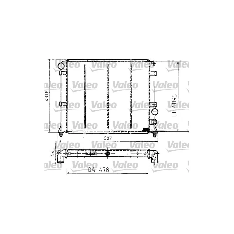 Radiateur, refroidissement du moteur VALEO 810993