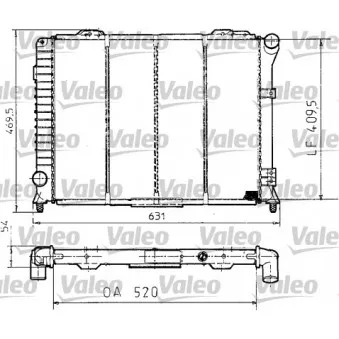 Radiateur, refroidissement du moteur VALEO 810994