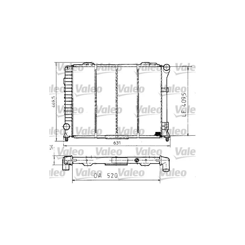 Radiateur, refroidissement du moteur VALEO 810994