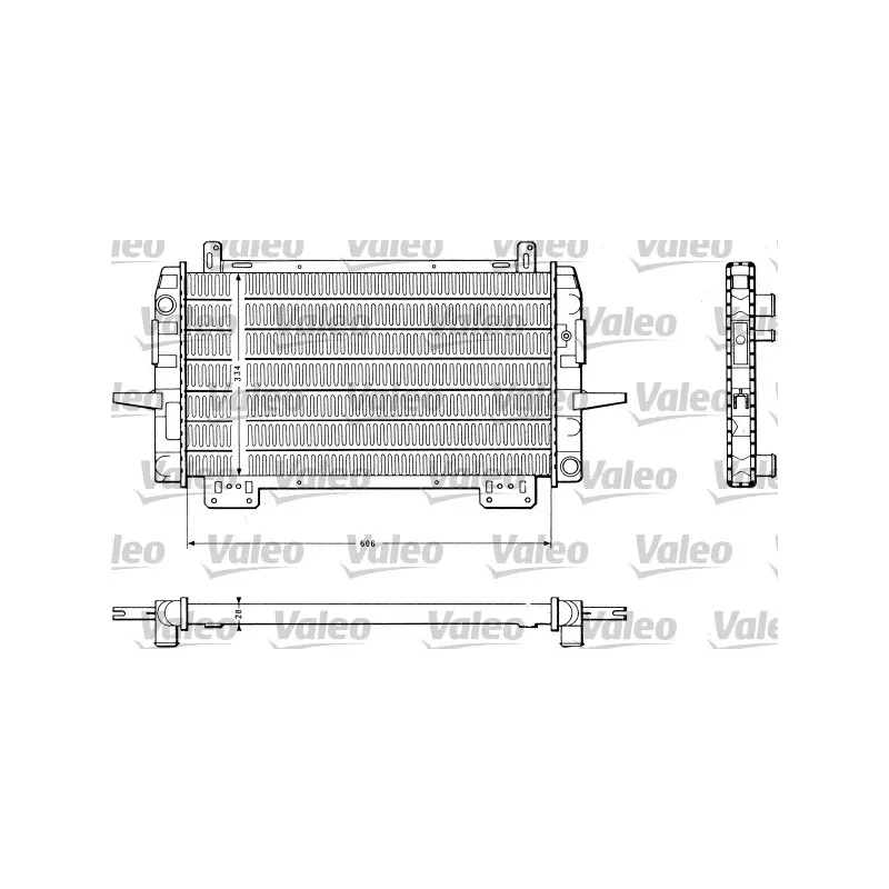Radiateur, refroidissement du moteur VALEO 811048