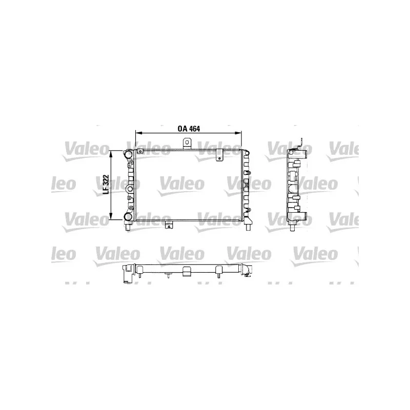 Radiateur, refroidissement du moteur VALEO 811056
